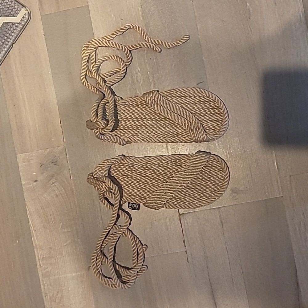 NWOT Nomadic State Of Mind Bondi Camel Tan Rope Vegan Unisex Sandals - Picture 3 of 6